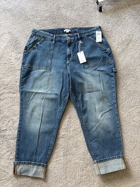 NEW- Good American The Weekender Petite Jean size 16